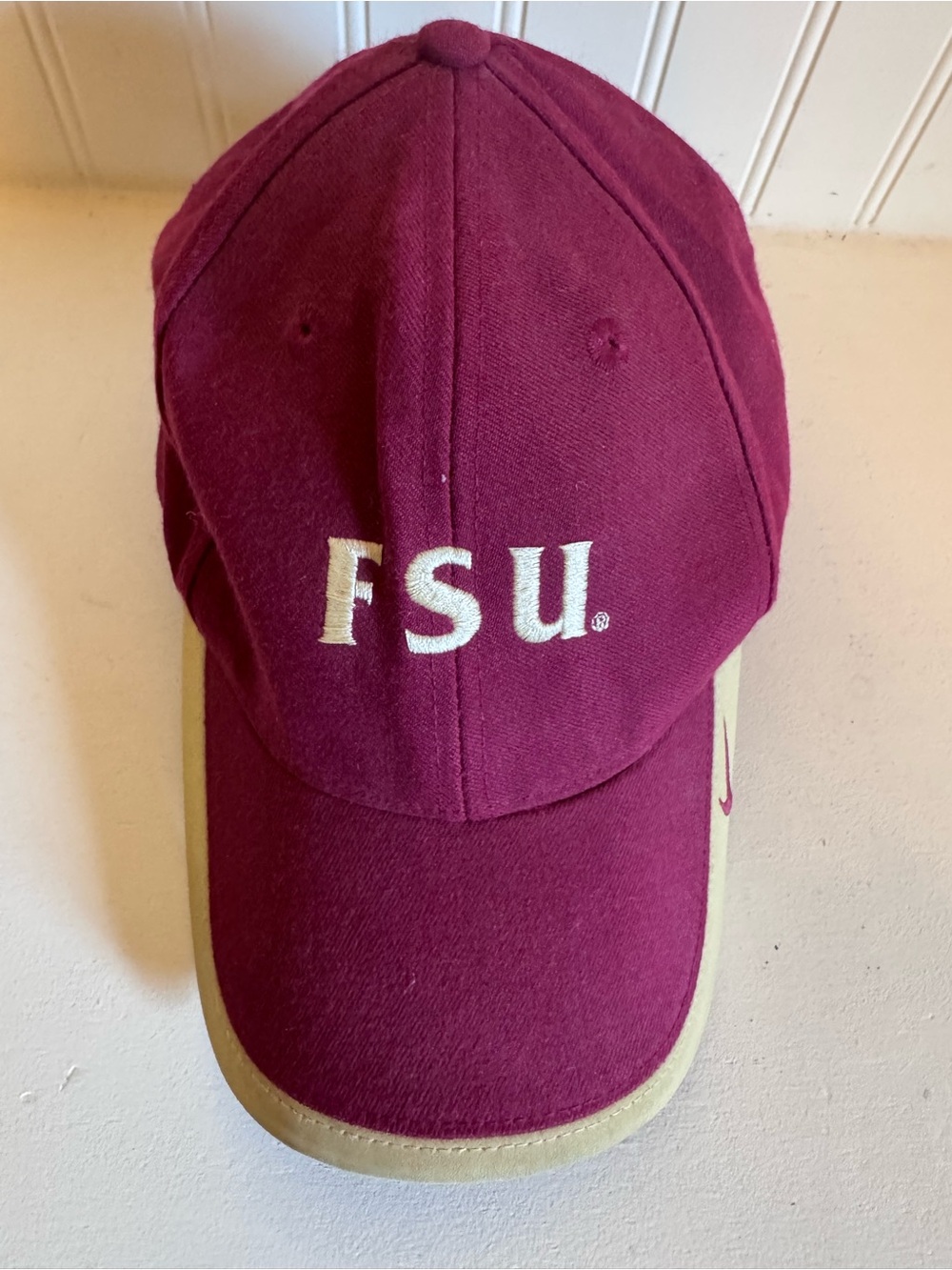 Vintage 90s Nike FSU Florida State Seminoles Hat Hybrid Strapback Maroon